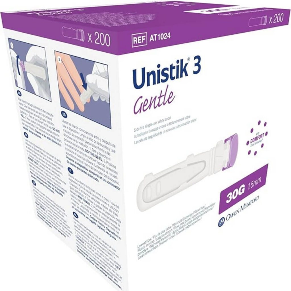 owen mumford unistik 3 safety lancets (30g)