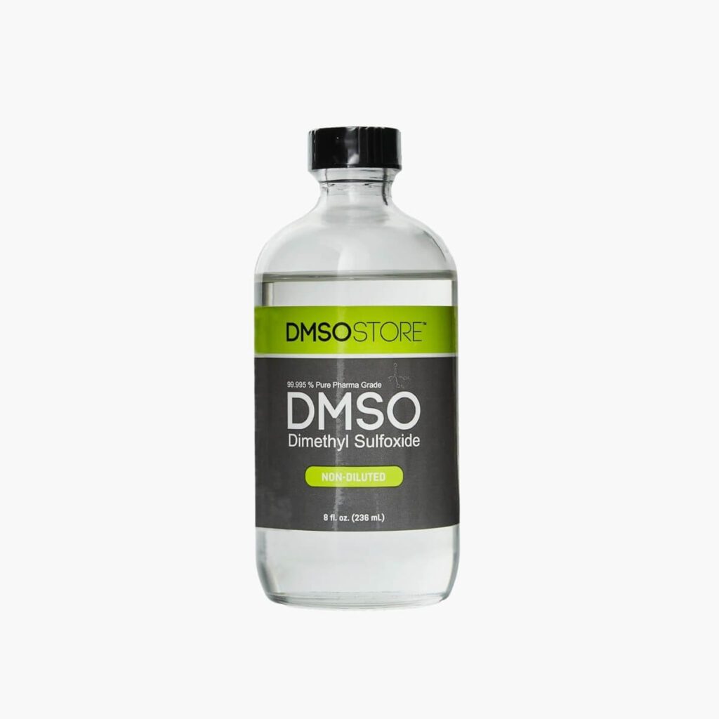 dmso 8 oz. glass bottle non diluted 99.995% pure low odor pharma grade liquid dimethyl