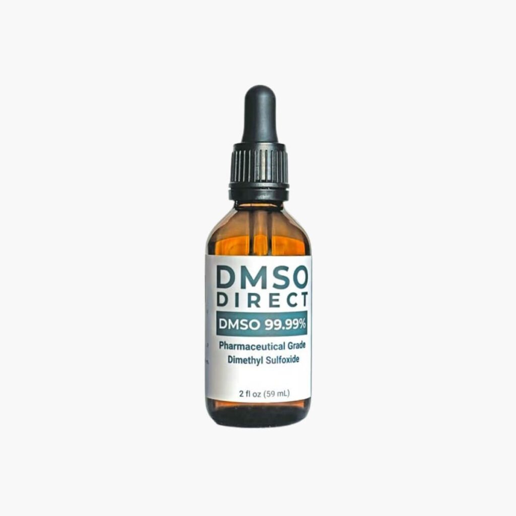 dmso liquid 99.99% pharmaceutical grade dimethyl sulfoxide glass dropper 2 oz