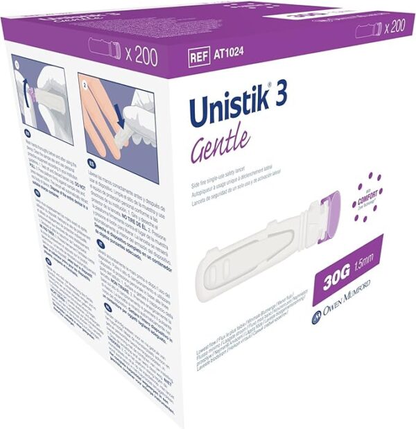 owen mumford unistik 3 safety lancets (30g)