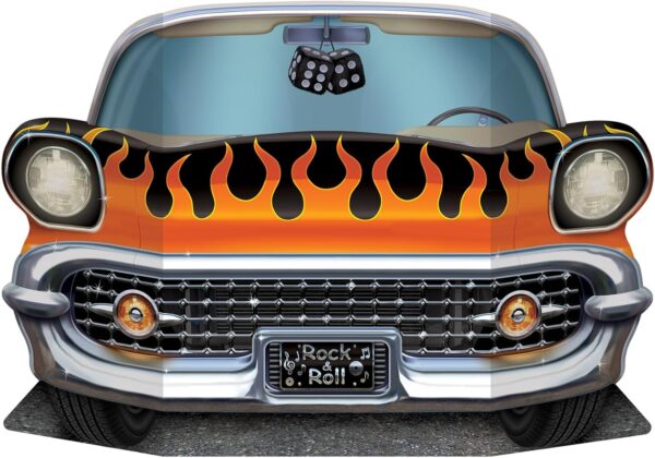 beistle 1950's hot rod photo prop