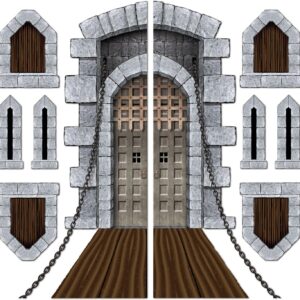 beistle castle door & window props party accessory