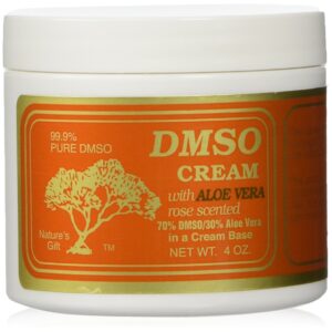 dmso cream with aloe vera, 4 oz rose scented skin moisturizer for adults