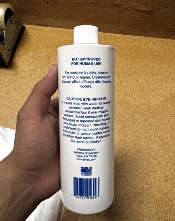 16 oz of dmso 99.99%. absolutely odorless