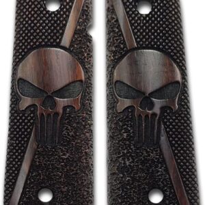 wood grips for 1911 pistols, 1911 full size, 1911 punisher, handgun grips