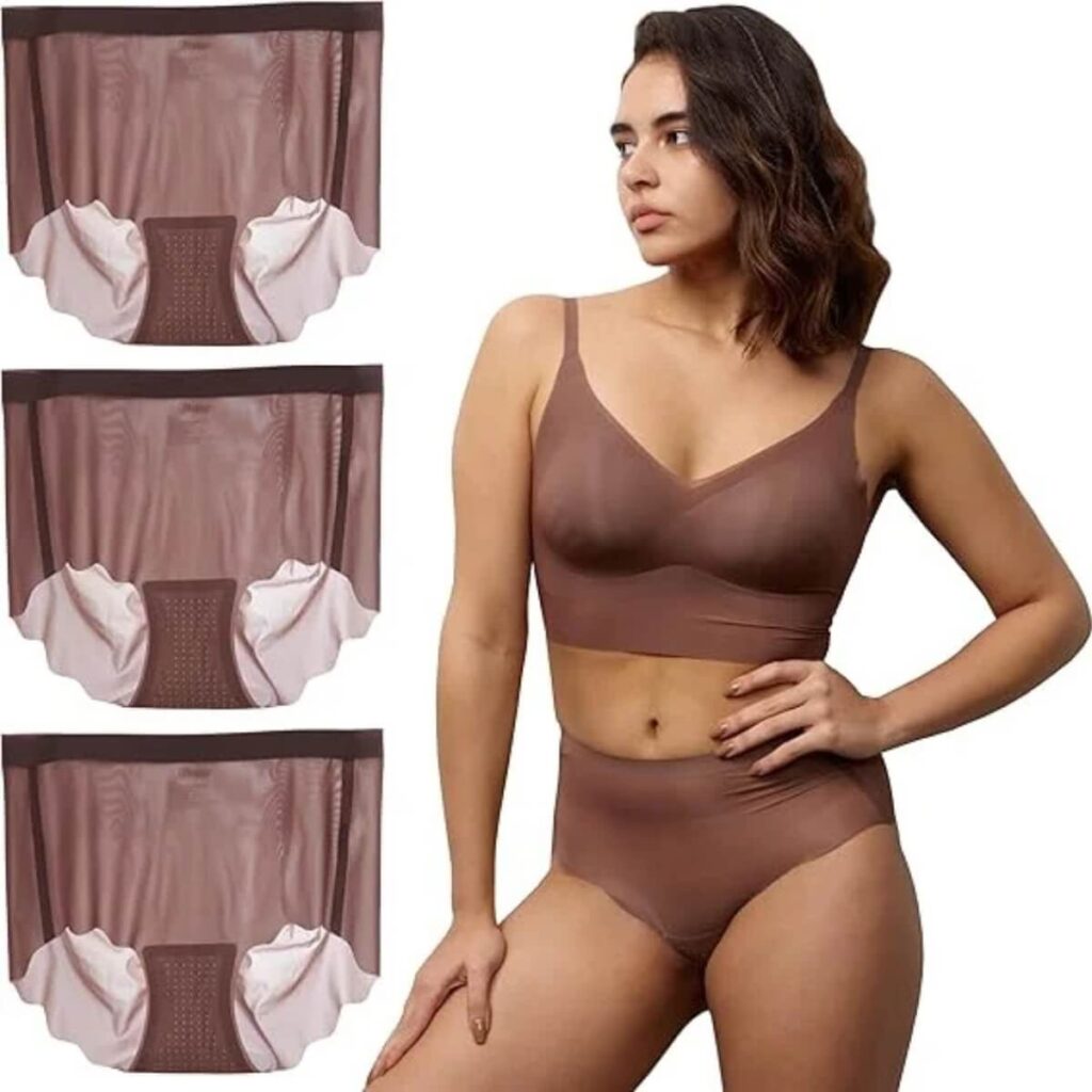 mid waisted seamless underwear for women – breathable full back coverage women’s briefs