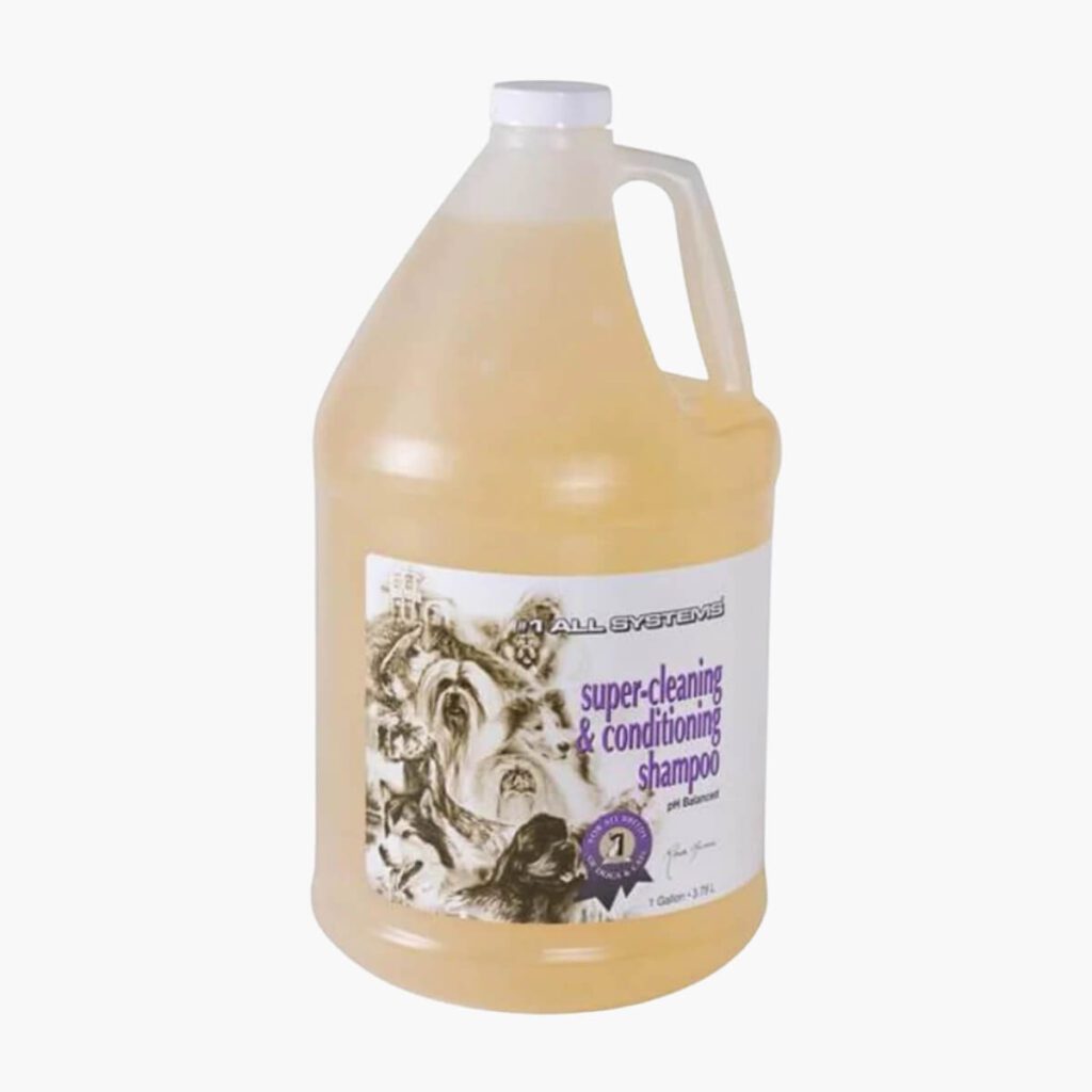all systems super cleaning & conditioning pet shampoo gallon