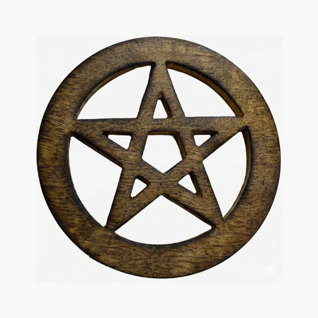 azuregreen pentagram altar