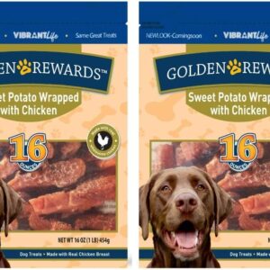 golden rewards jerky recipe dog treats (chicken jerky, 64 oz, 1 pack)