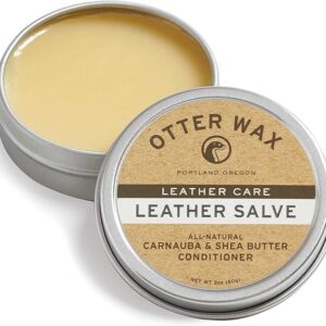 otter wax leather salve | 2oz | all natural universal conditioner | made in usa