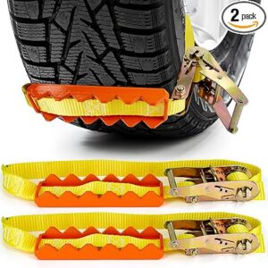 compact metal gripper traction aid – quick mount strap system for snow, ice & mud