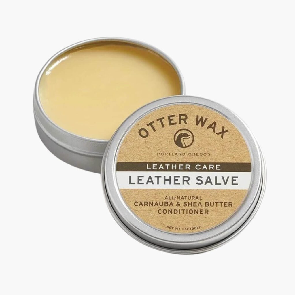 otter wax leather salve | 2oz | all natural universal conditioner | made in usa