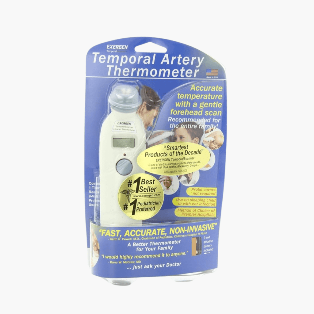 exergen temporal thermometer – red led scanner