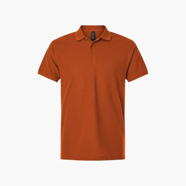 allpro 62800 men's pique polo shirt rust